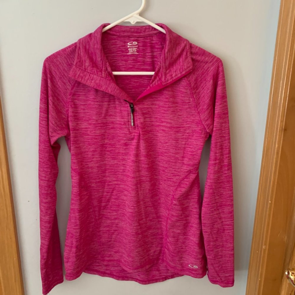 Champion pink quarter zip up
